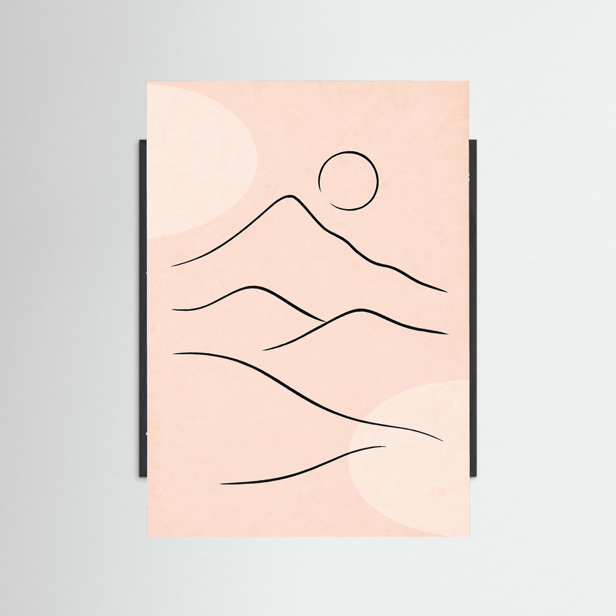 Black Wood Tranquil Outline