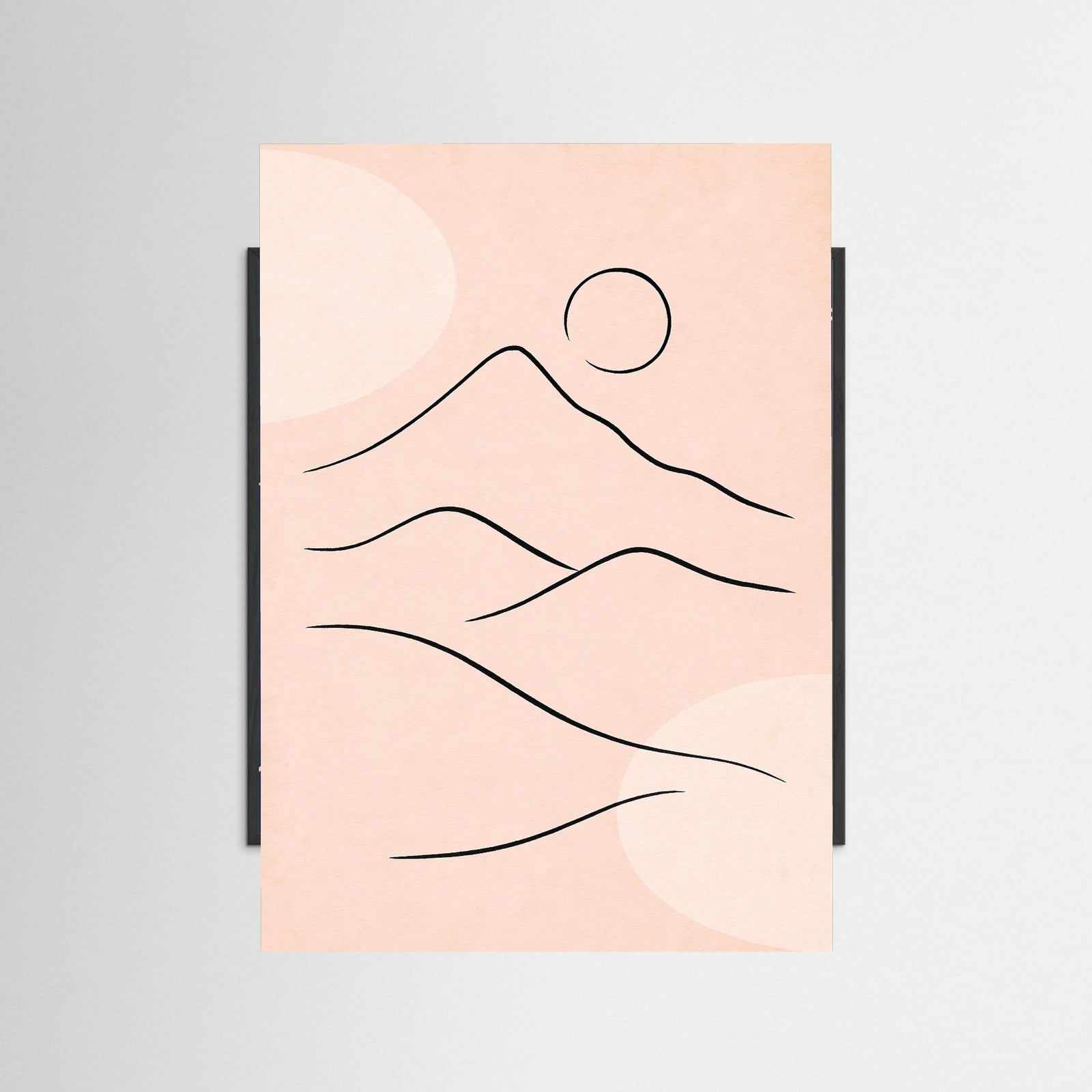 Black Wood Tranquil Outline