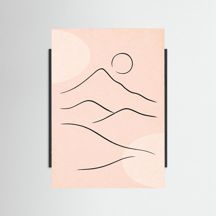 Black Wood Tranquil Outline