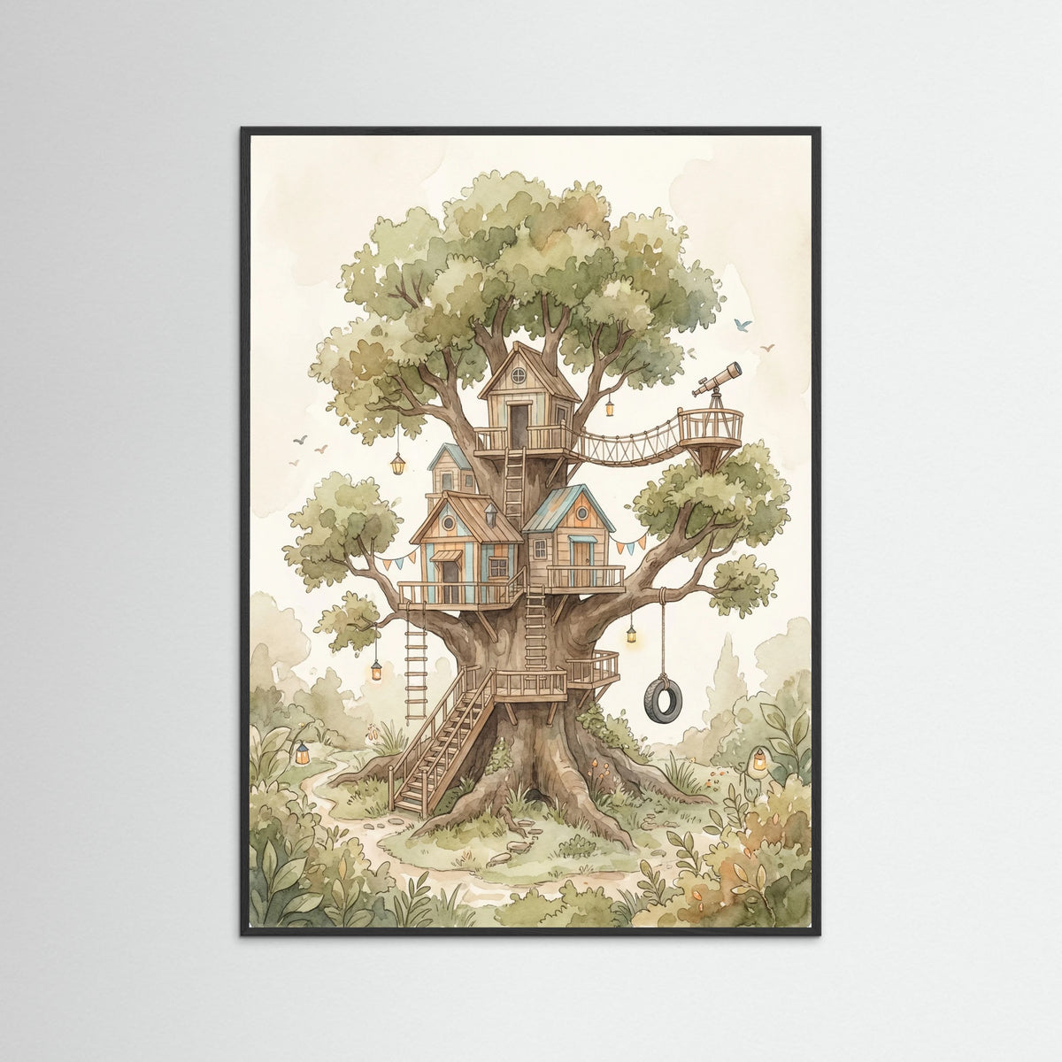 Black Wood Treehouse Neighborhood