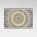 Black Wood Tribal Sun Poster