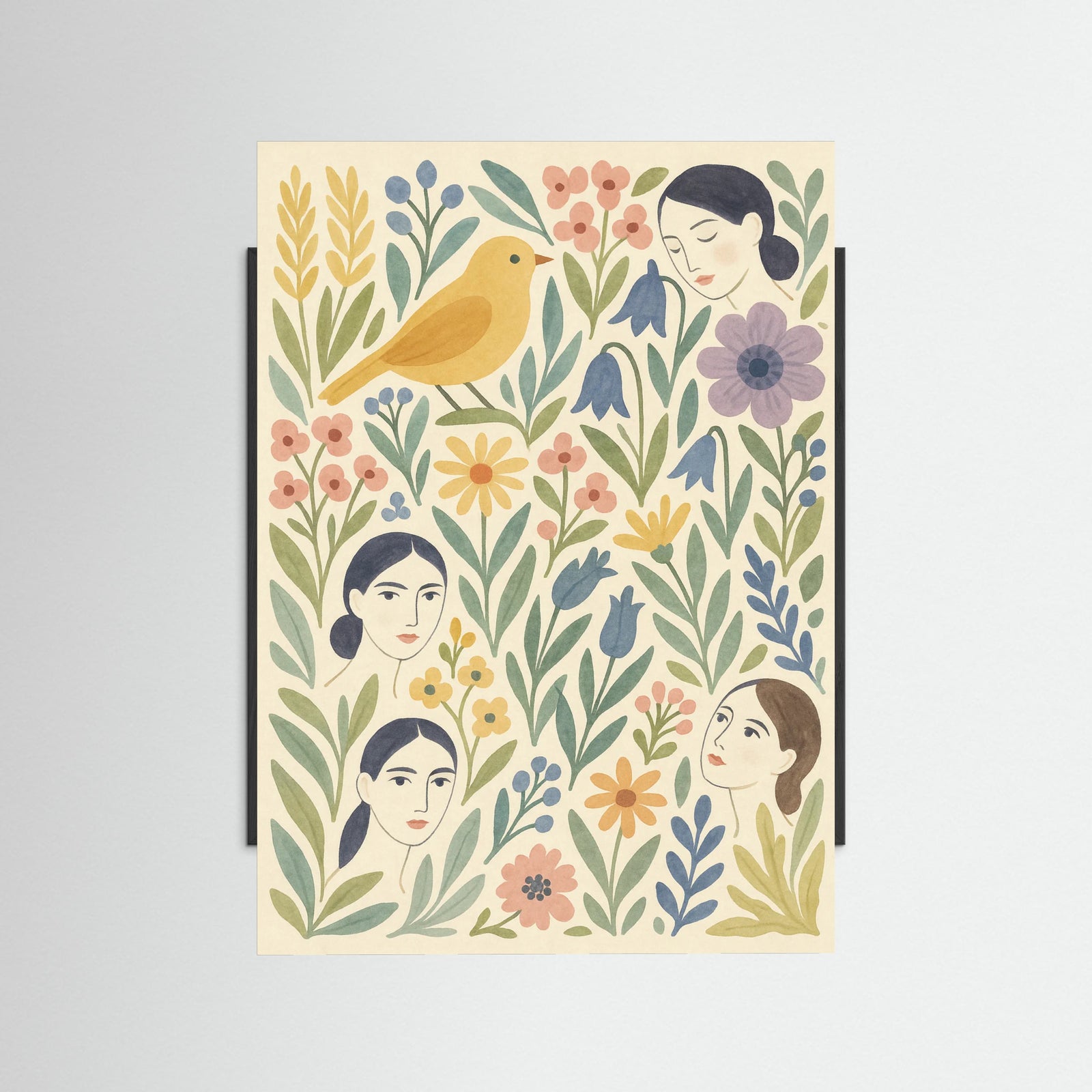 Black Wood Tropical Dreamscape