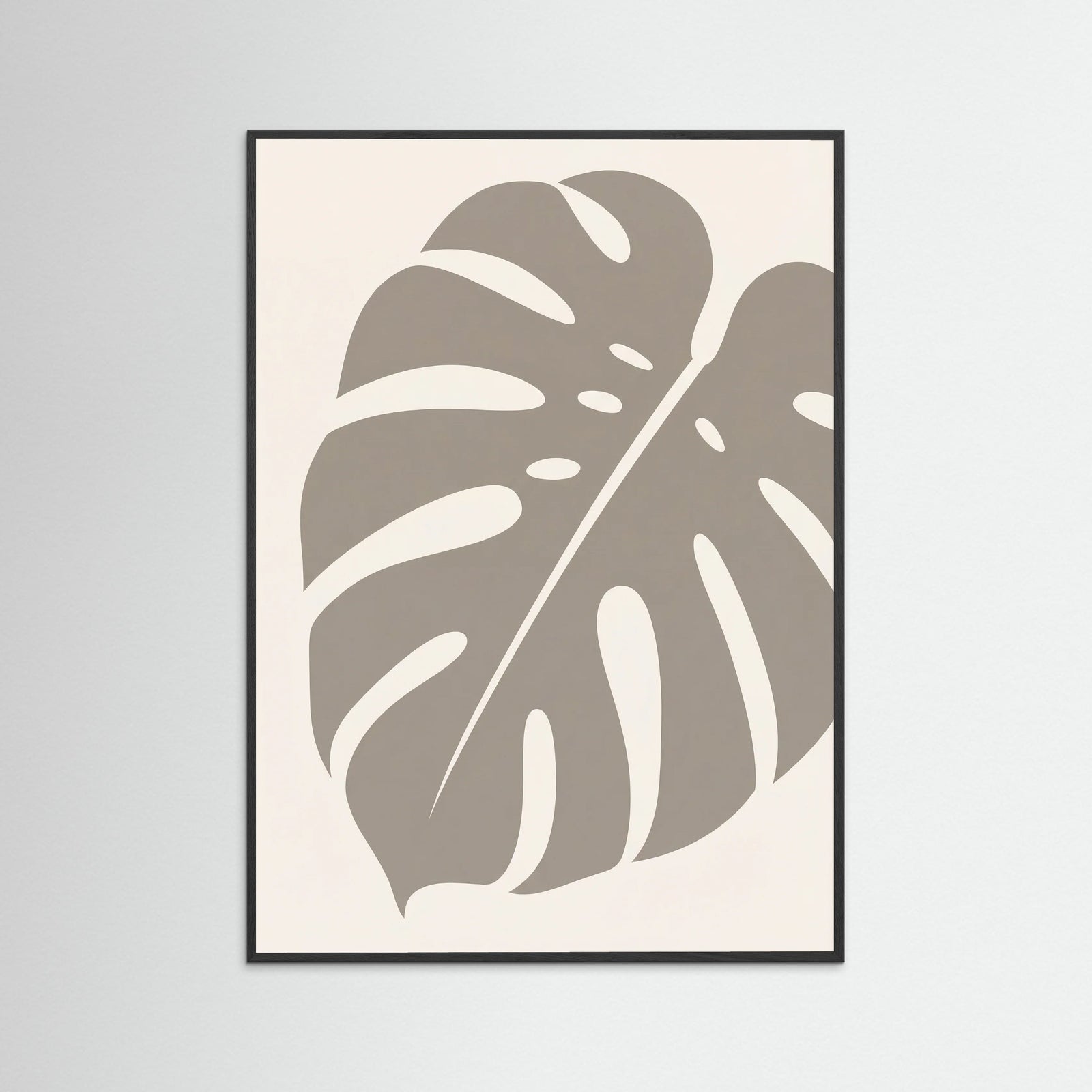 Black Wood Tropical Frond