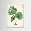 Black Wood Tropical Fronds
