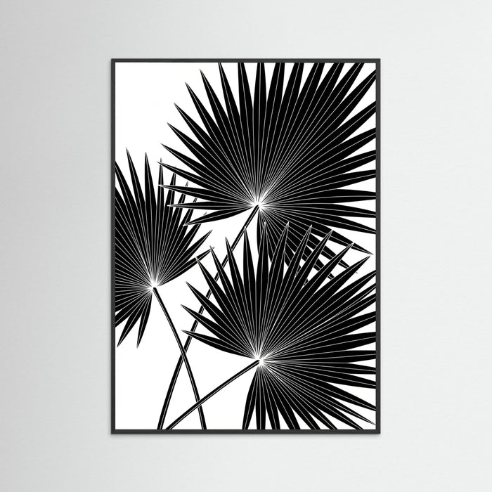 Black Wood Tropical Silhouette