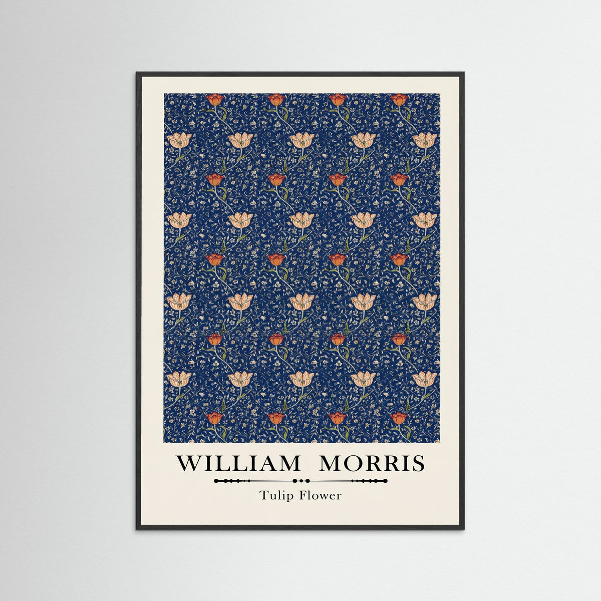 Black Wood Tulip Tapestry Revival