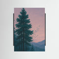 Black Wood Twilight Pines