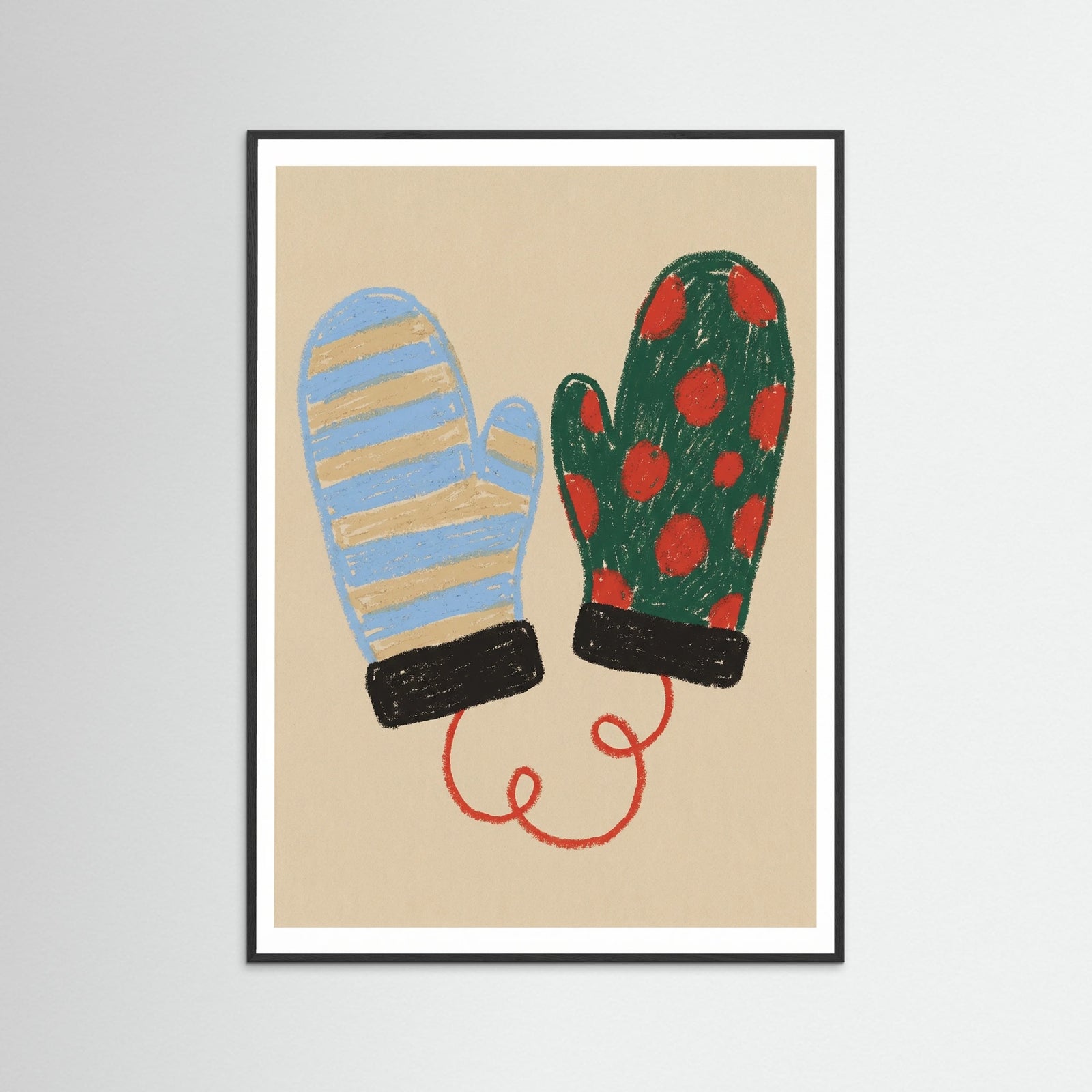 Black Wood Two Tone Slippers