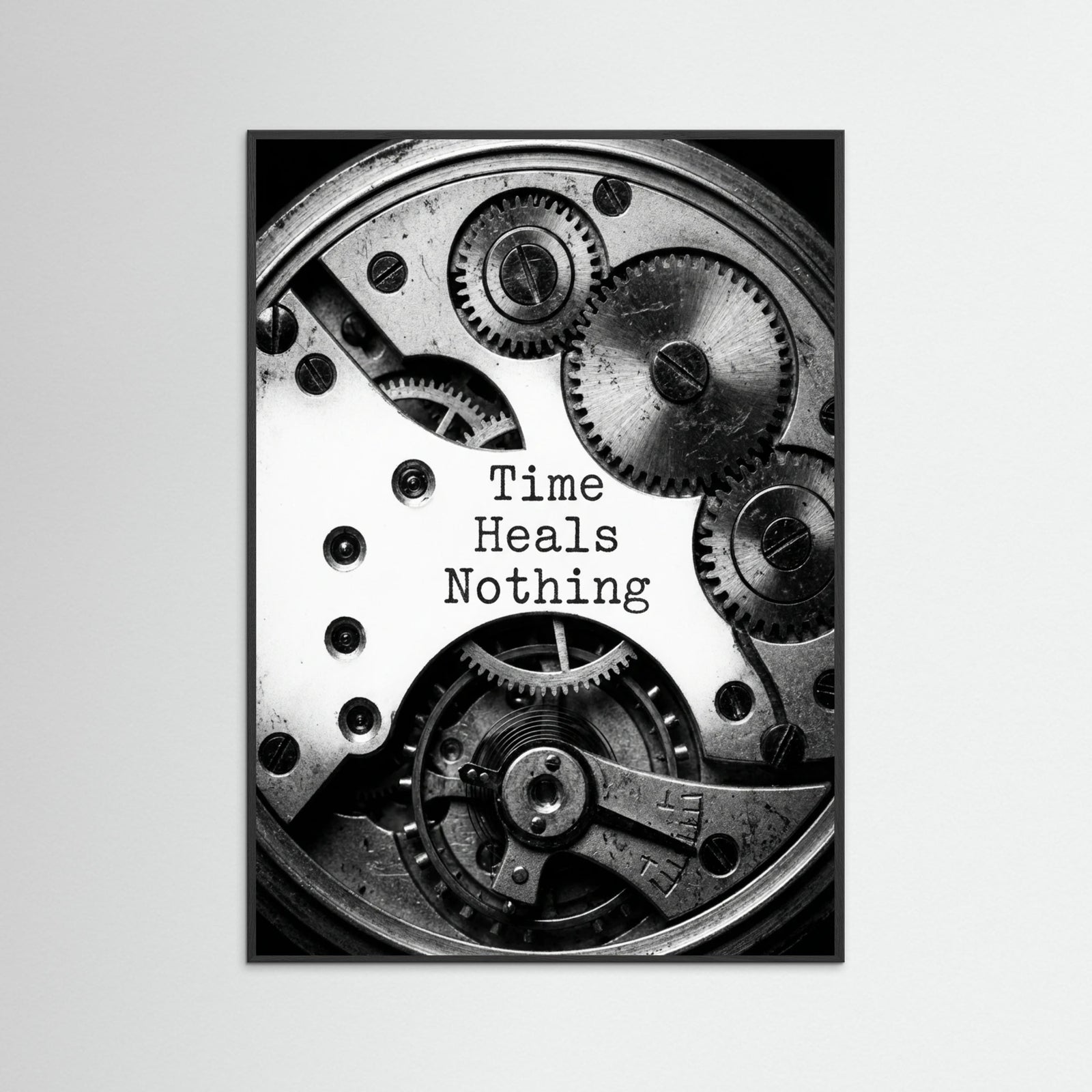 Black Wood Typed Expression