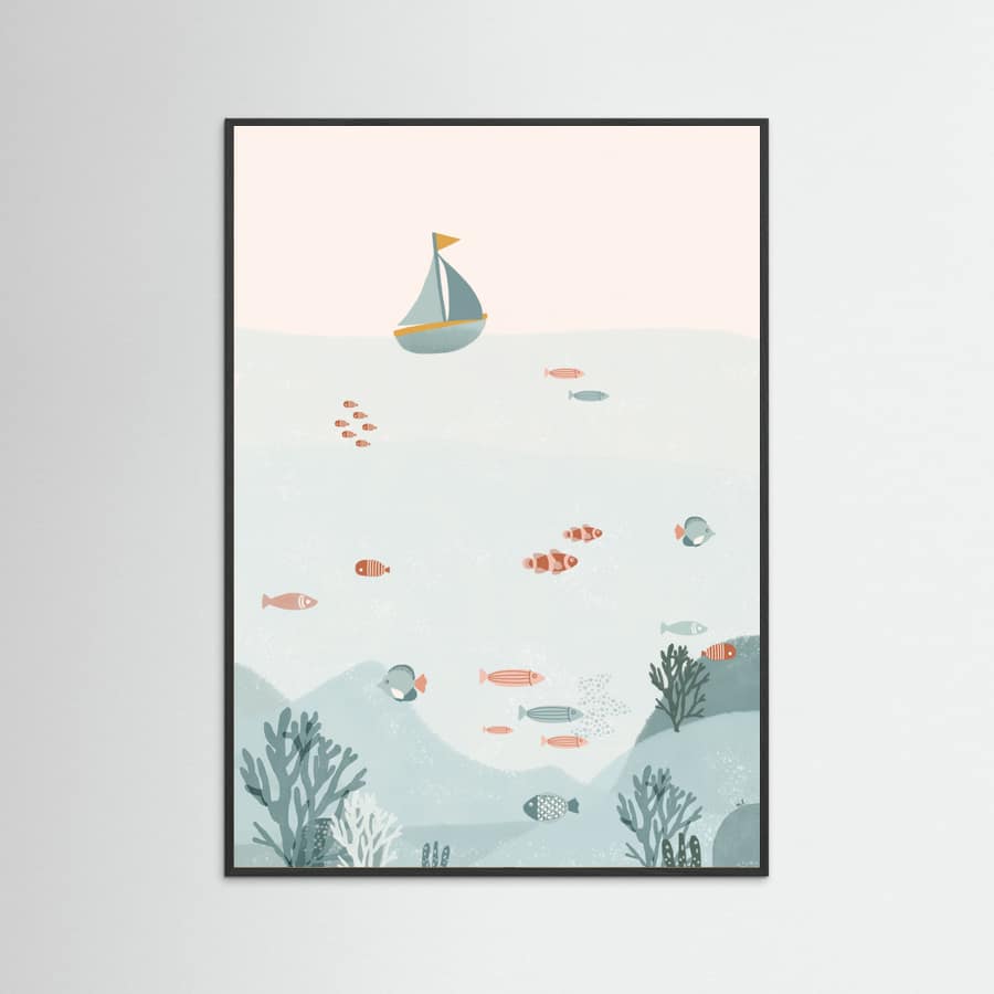 Under the Blue Sea Poster – Poster und Kunstdruck