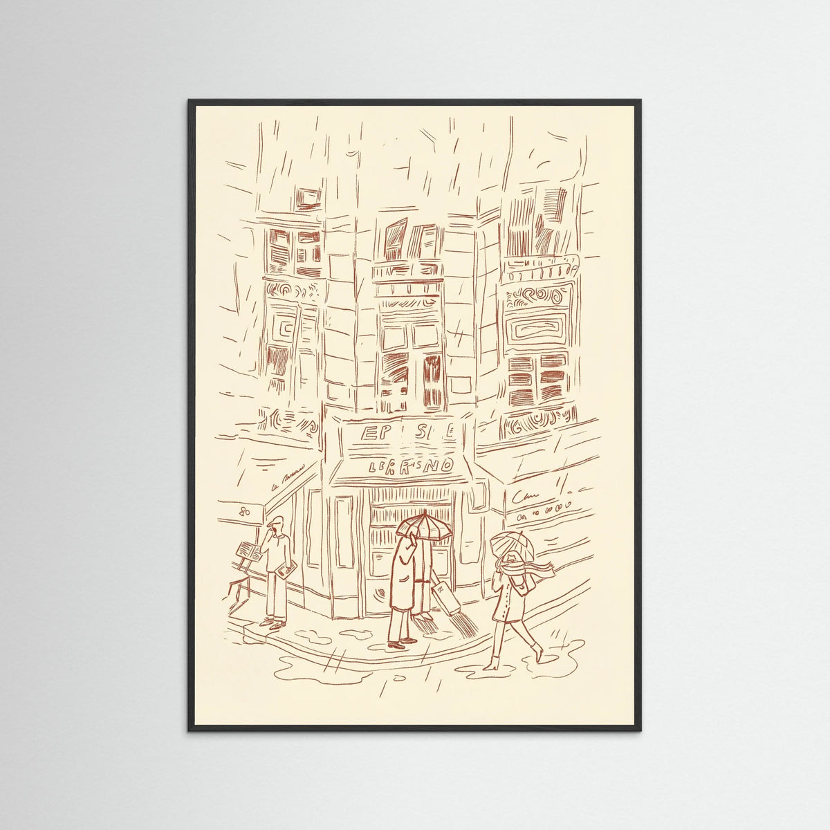 Black Wood Urban Rain Question