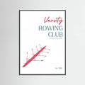 Varsity Rowing Club -juliste – juliste ja taidepainatus