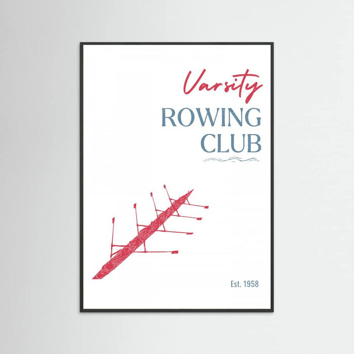 Varsity Rowing Club -juliste – juliste ja taidepainatus
