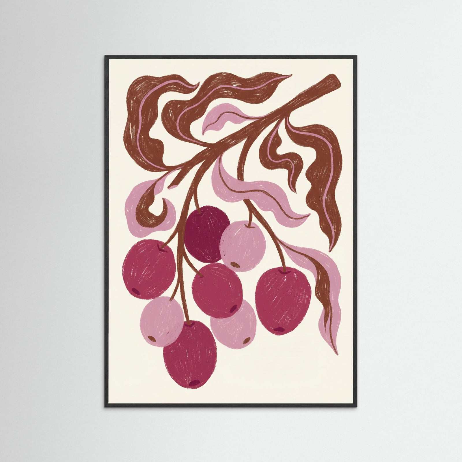 Black Wood Vase Bloom