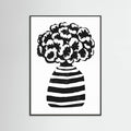 Vase Striped Poster – plakat og kunsttryk