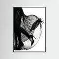 Black Wood Veiled Elegance