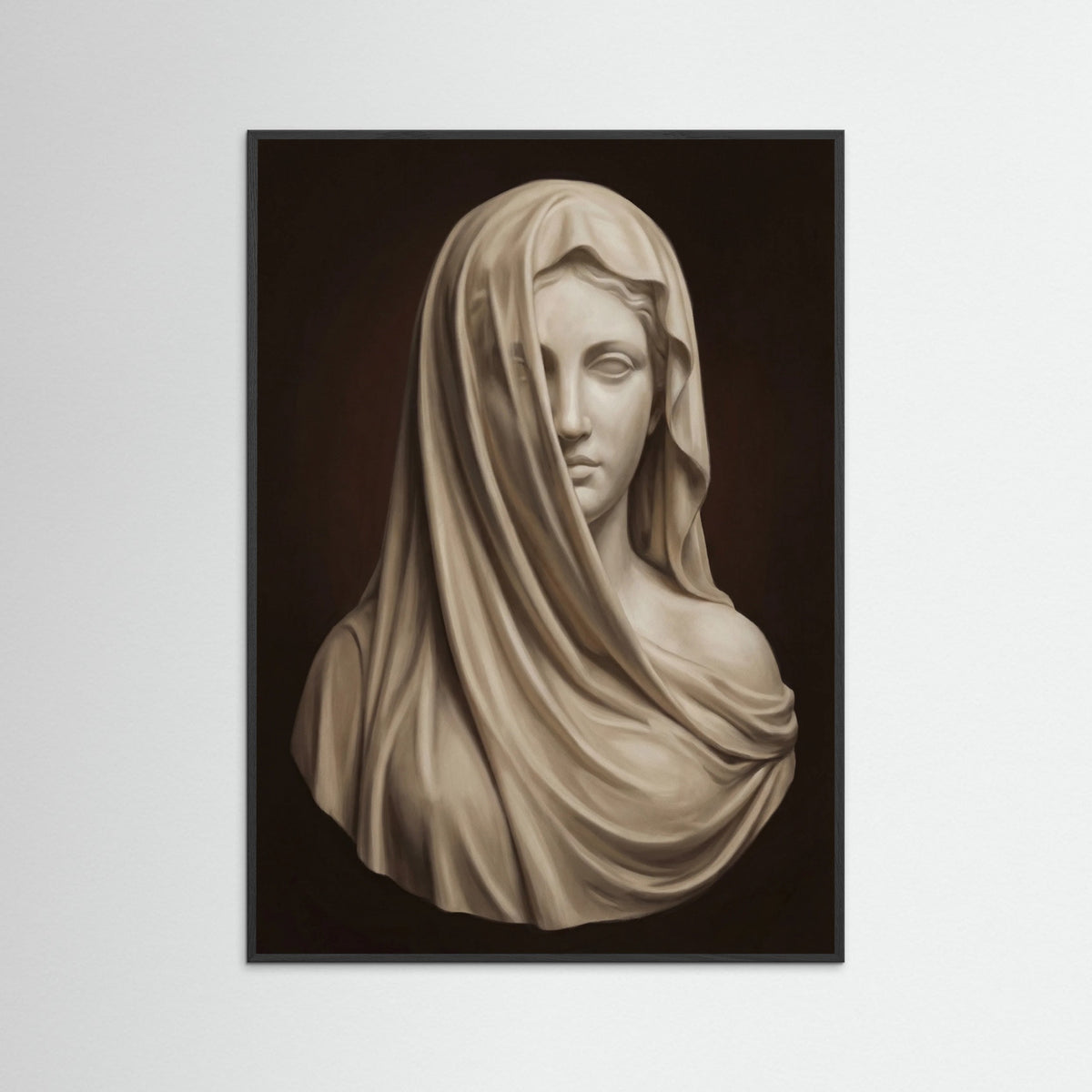 Black Wood Veiled Form