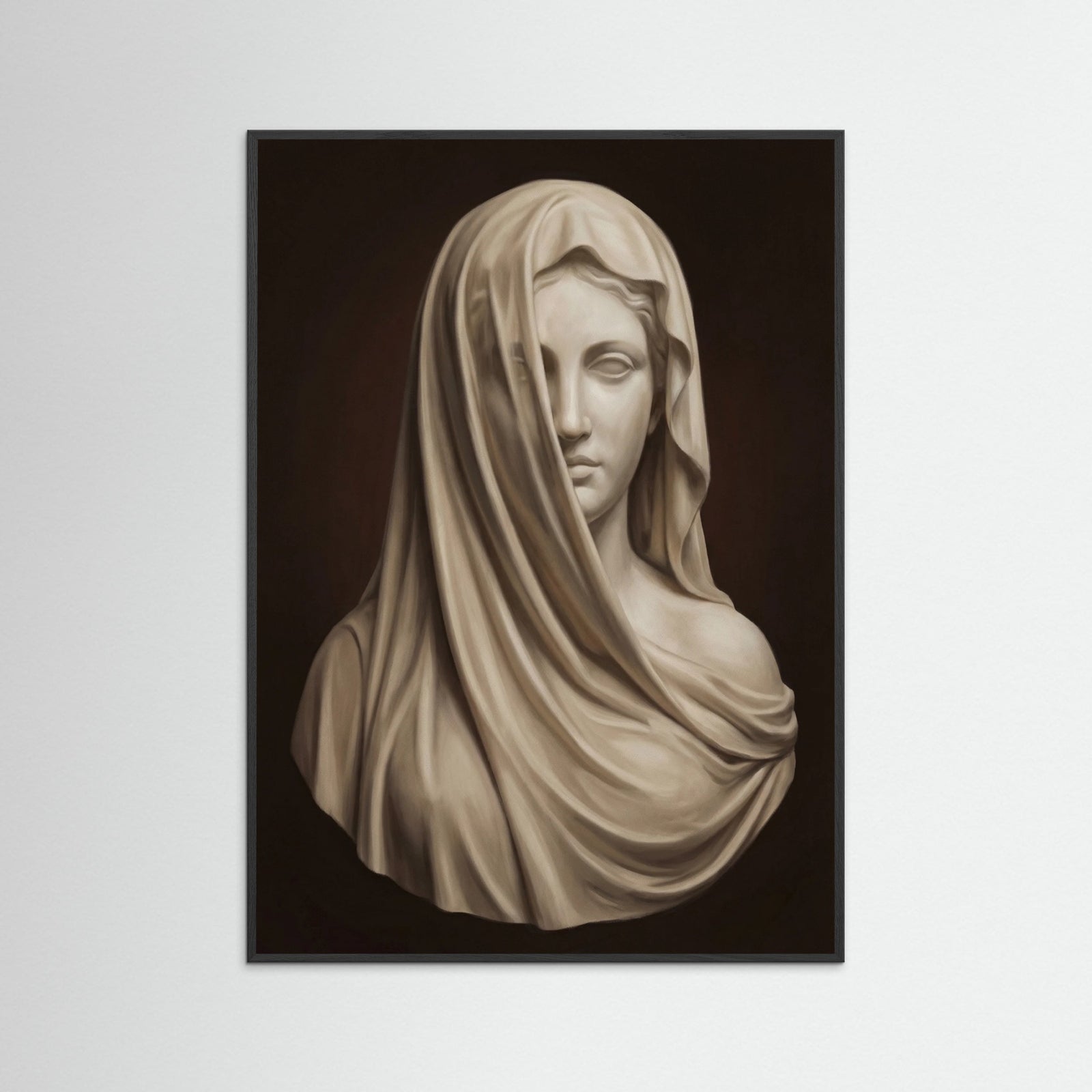 Black Wood Veiled Form