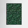 Black Wood Verdant Acanthus Pattern