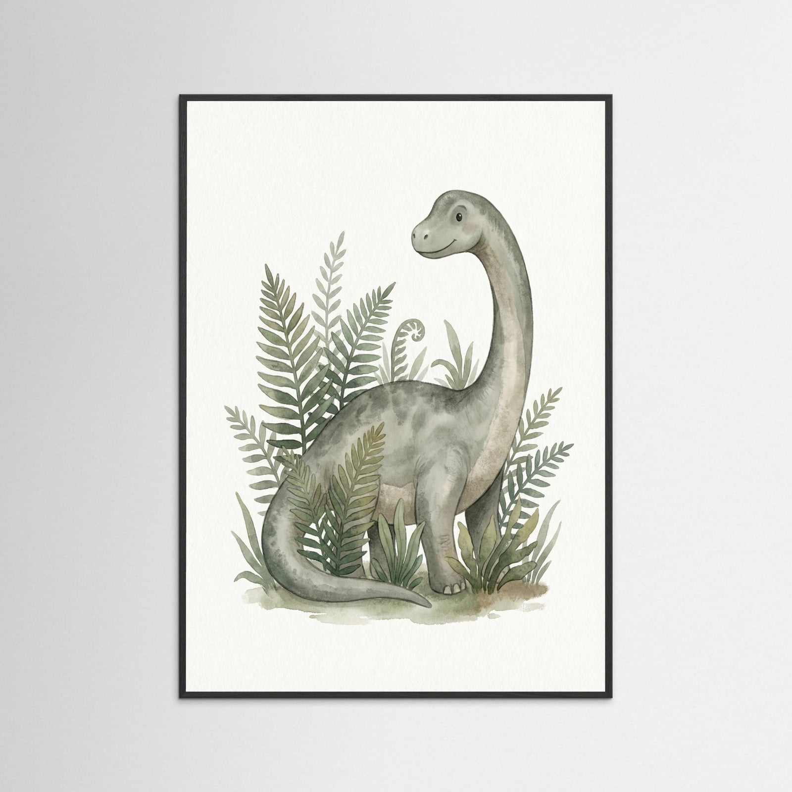 Black Wood Verdant Dino Portrait