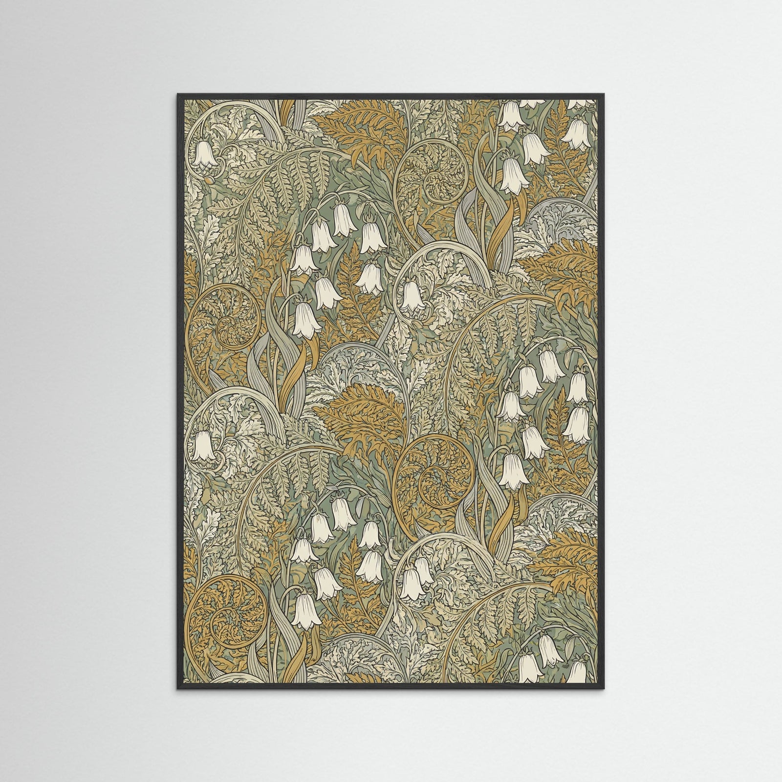 Black Wood Verdant Pattern