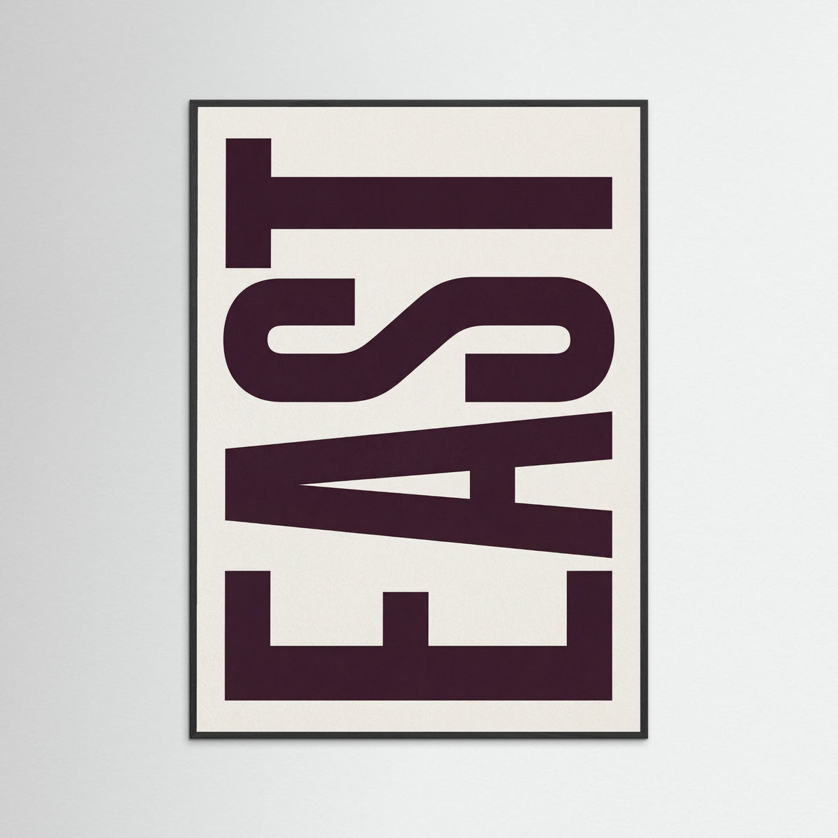Black Wood Vertical Typography