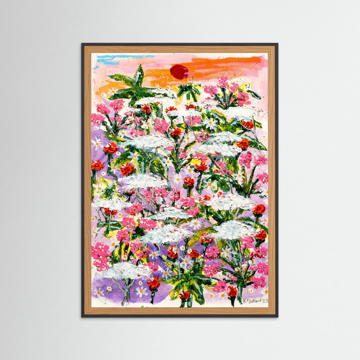 Black Wood Vibrant Bloomscape