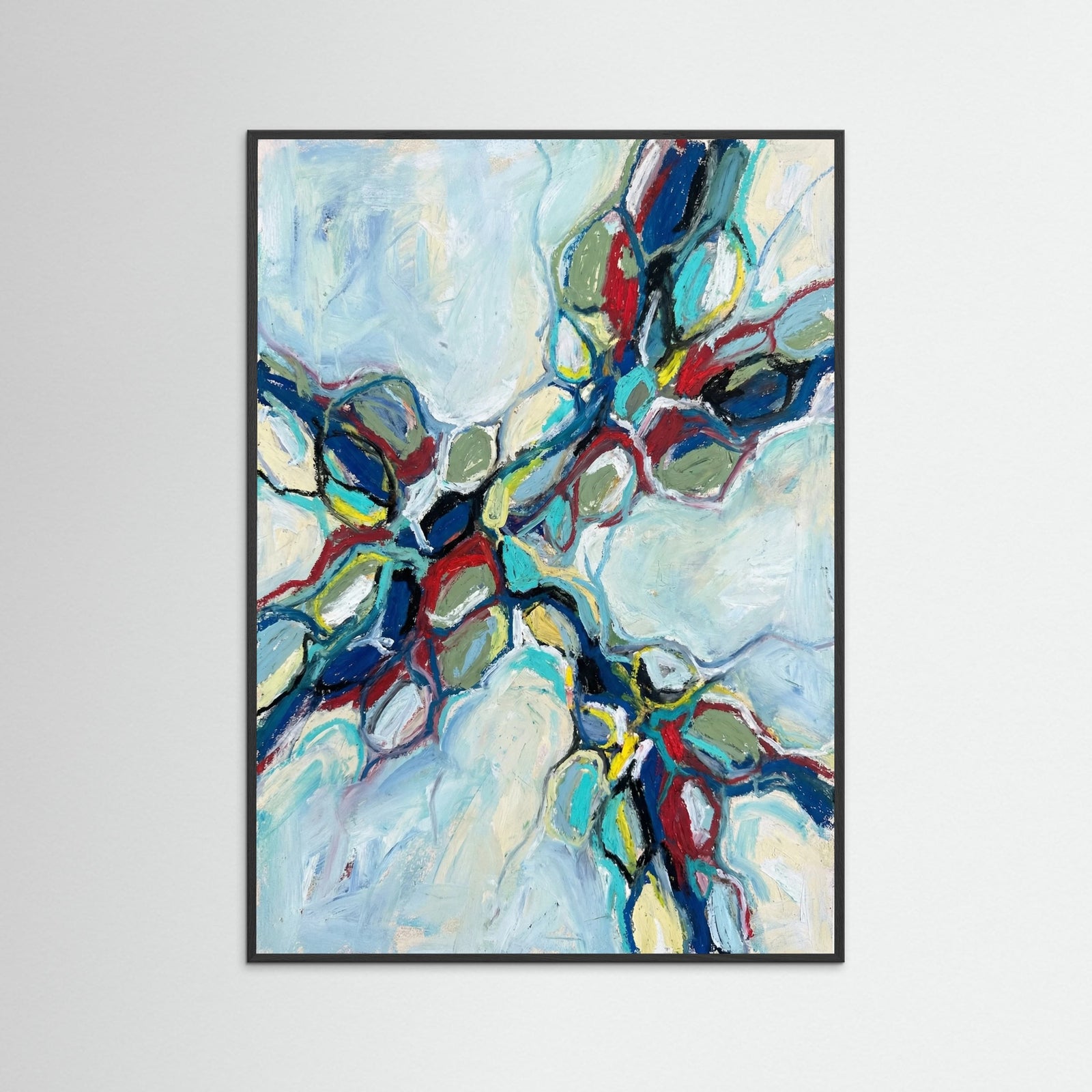 Black Wood Vibrant Blue Surge