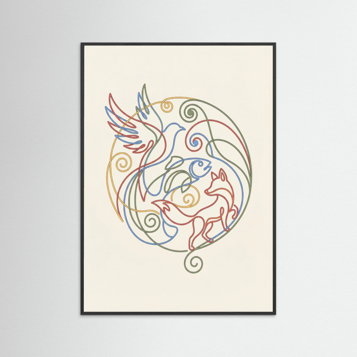 Black Wood Vibrant Connections