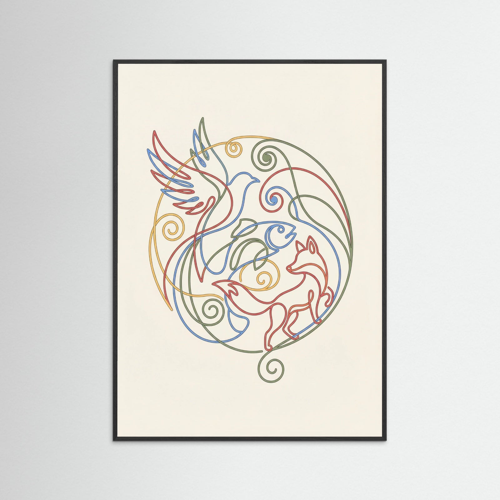 Black Wood Vibrant Connections