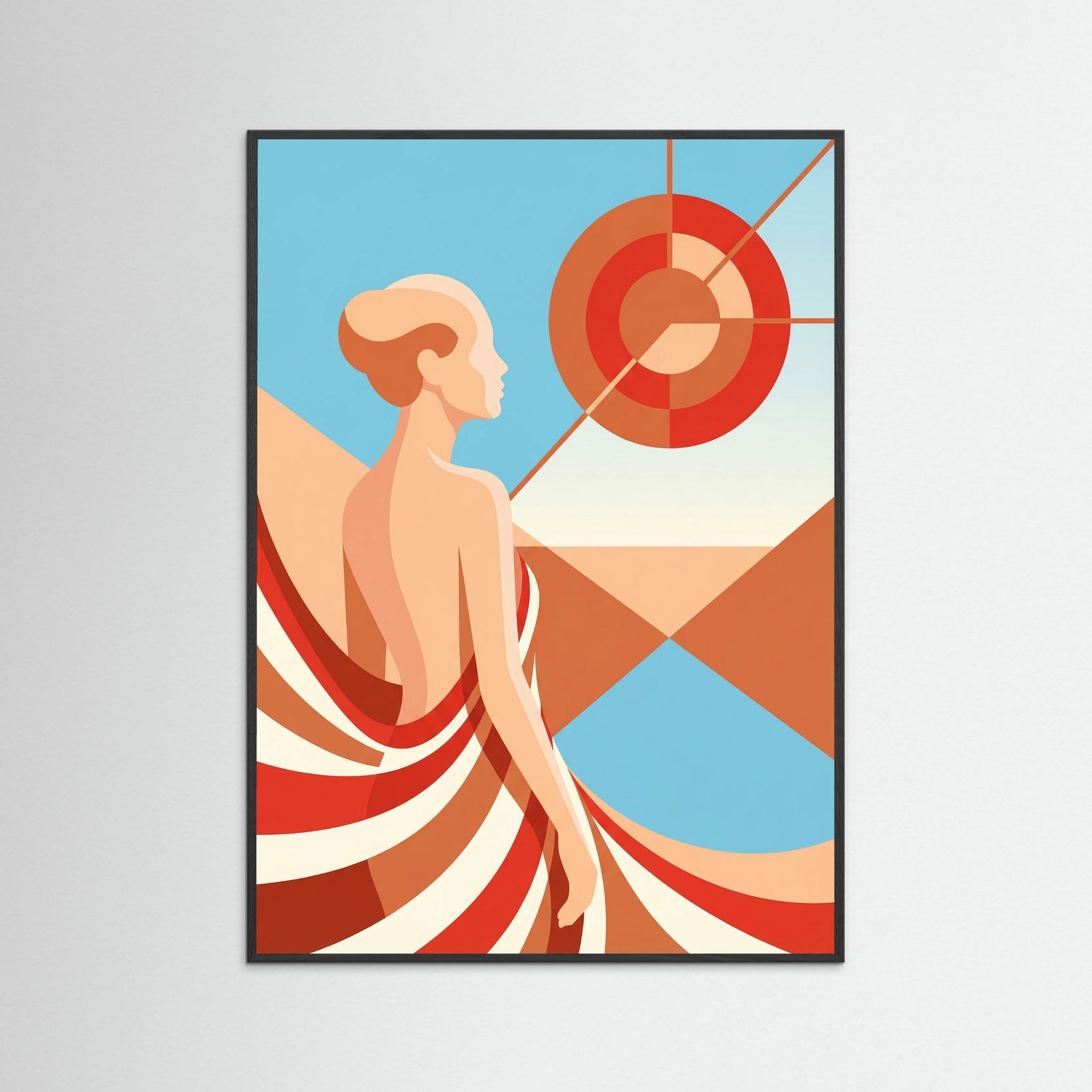 Black Wood Vibrant Figure