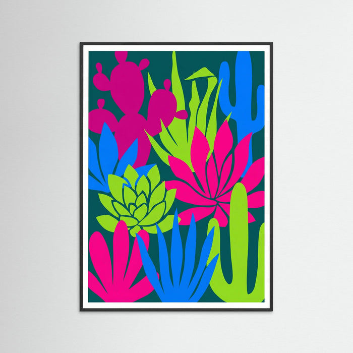 Black Wood Vibrant Garden