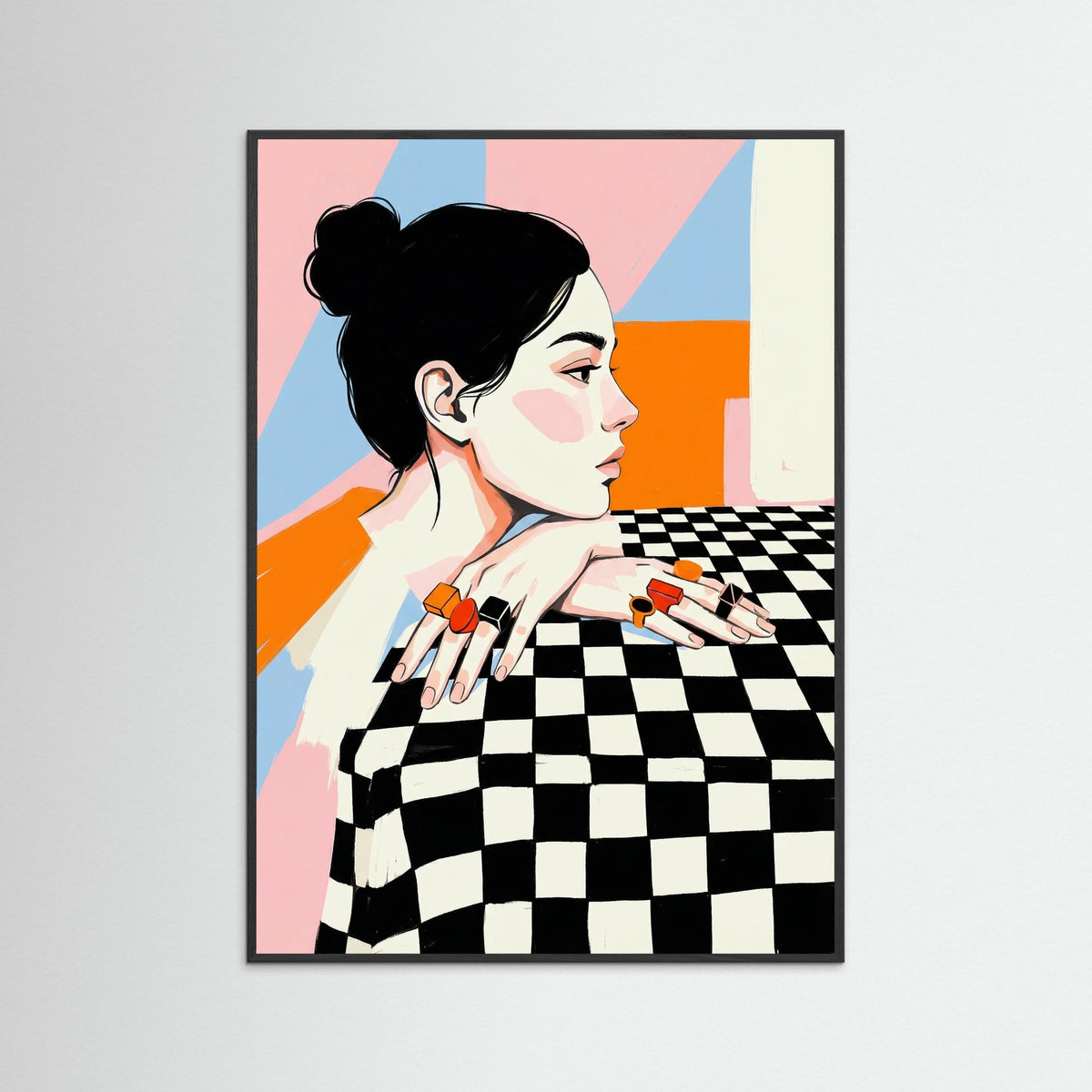 Black Wood Vibrant Glance