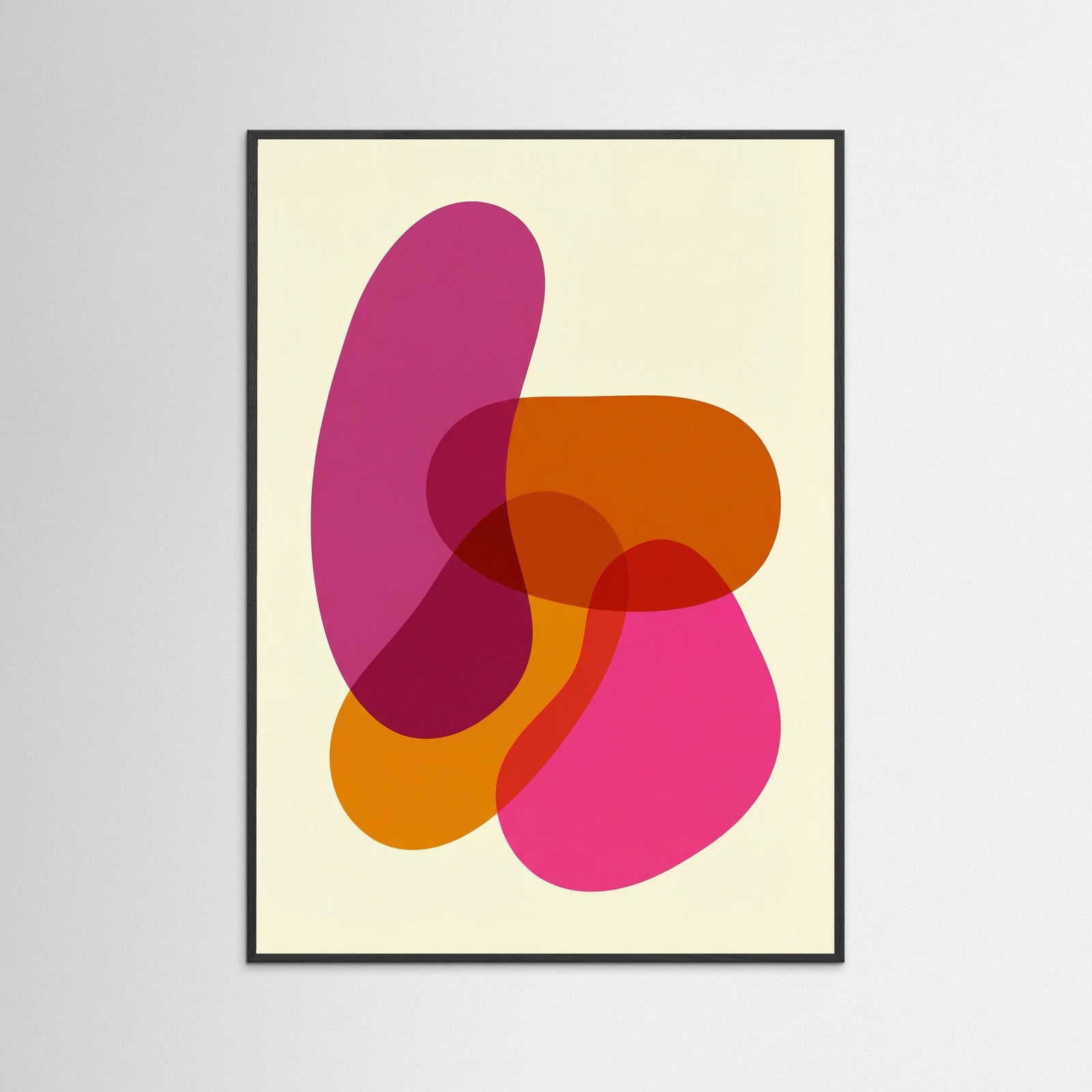 Black Wood Vibrant Overlap Forms