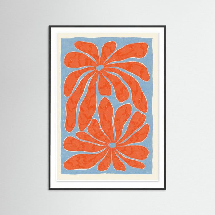 Black Wood Vibrant Petal Burst