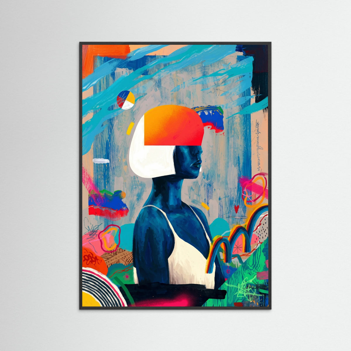 Black Wood Vibrant Silhouette