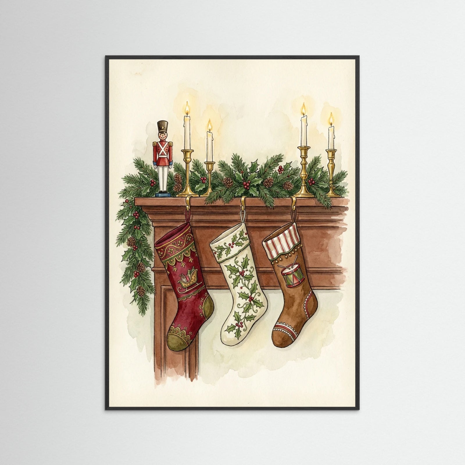Black Wood Victorian Yuletide