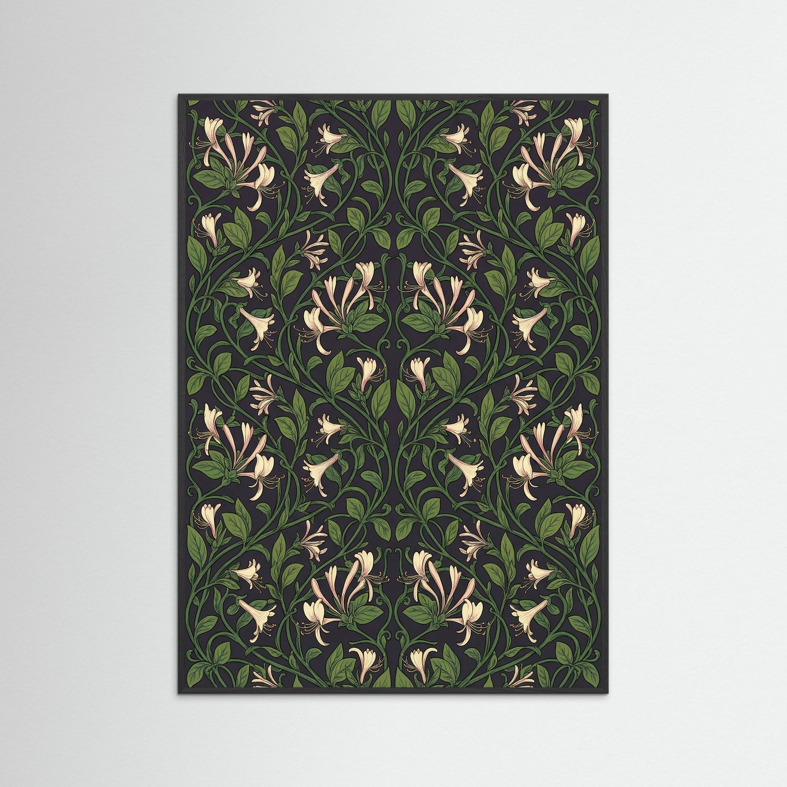 Black Wood Vine Tapestry