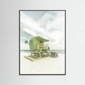 Vintage Florida Flair at Miami Beach Poster – poster and art print