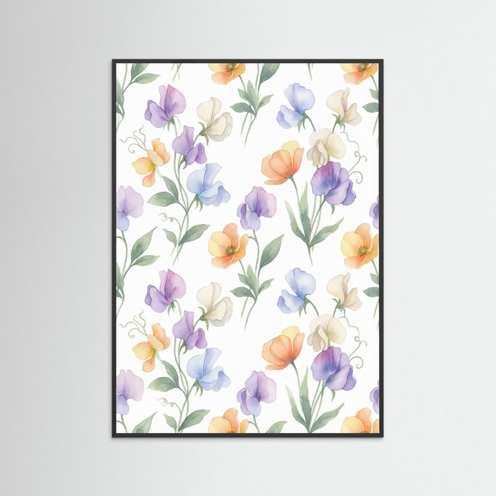 Black Wood Vintage Rose Blooms