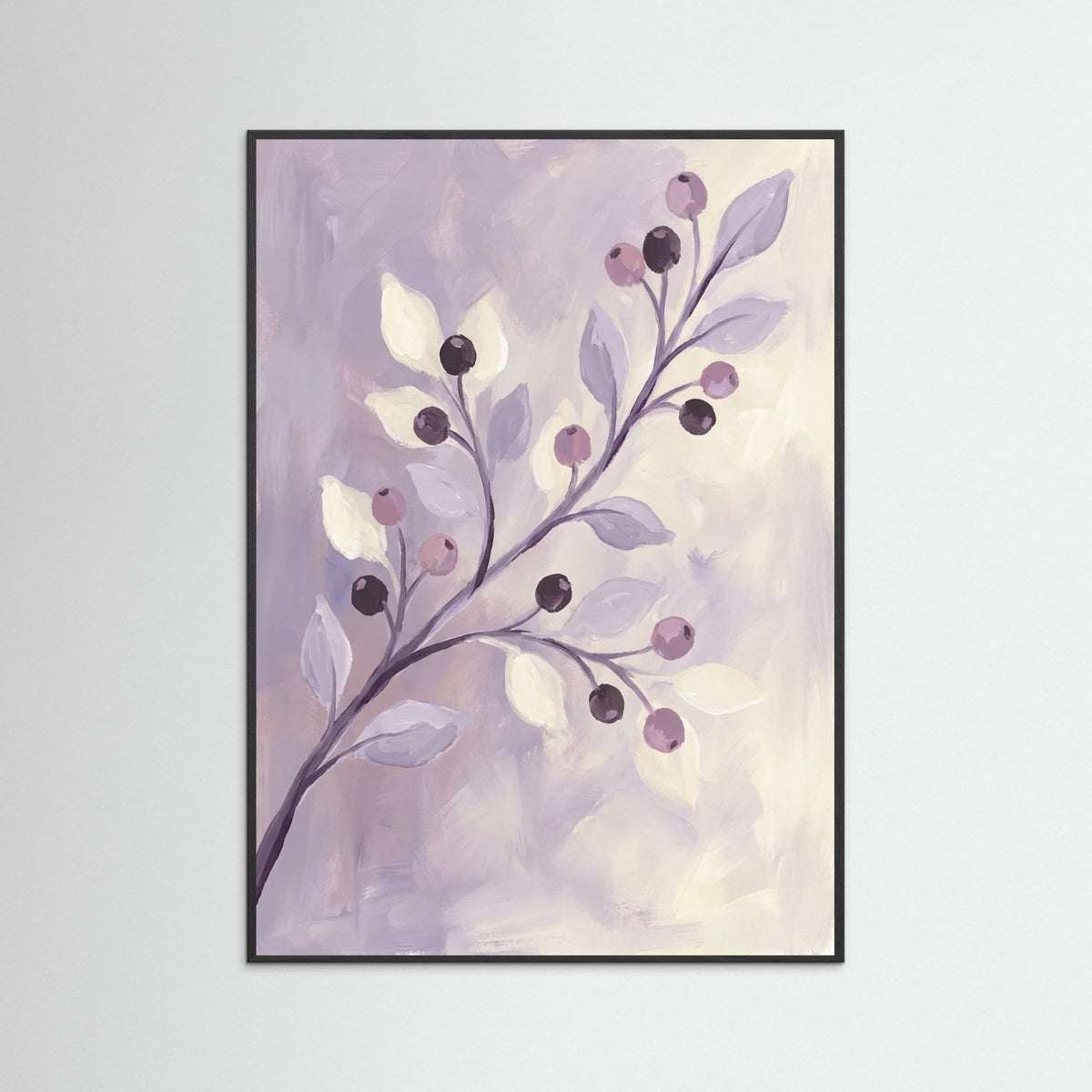 Black Wood Violet Bloom Dreams