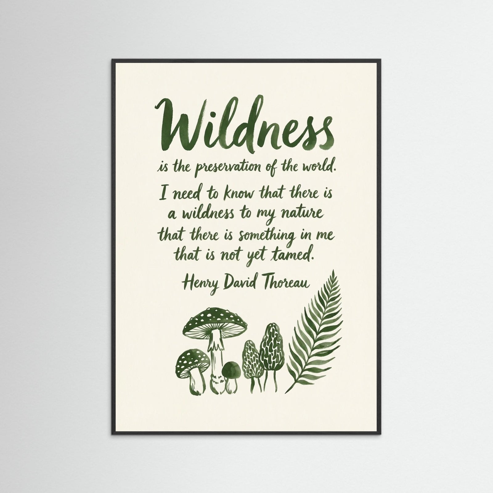 Black Wood Walking Thoughts