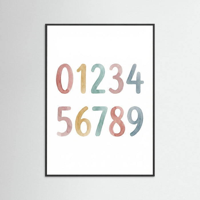 Black Wood Watercolor Alphabet