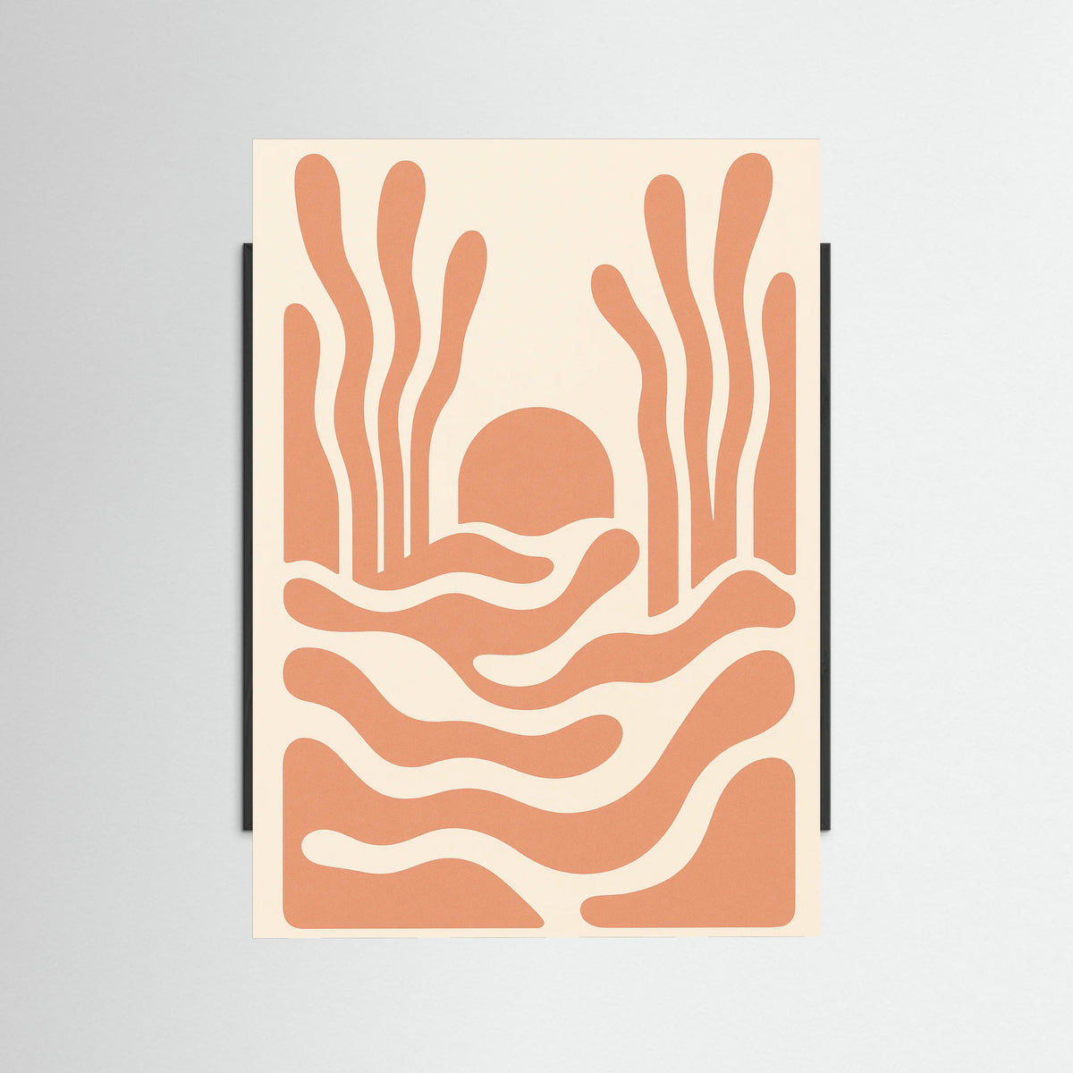 Black Wood Wave Embrace