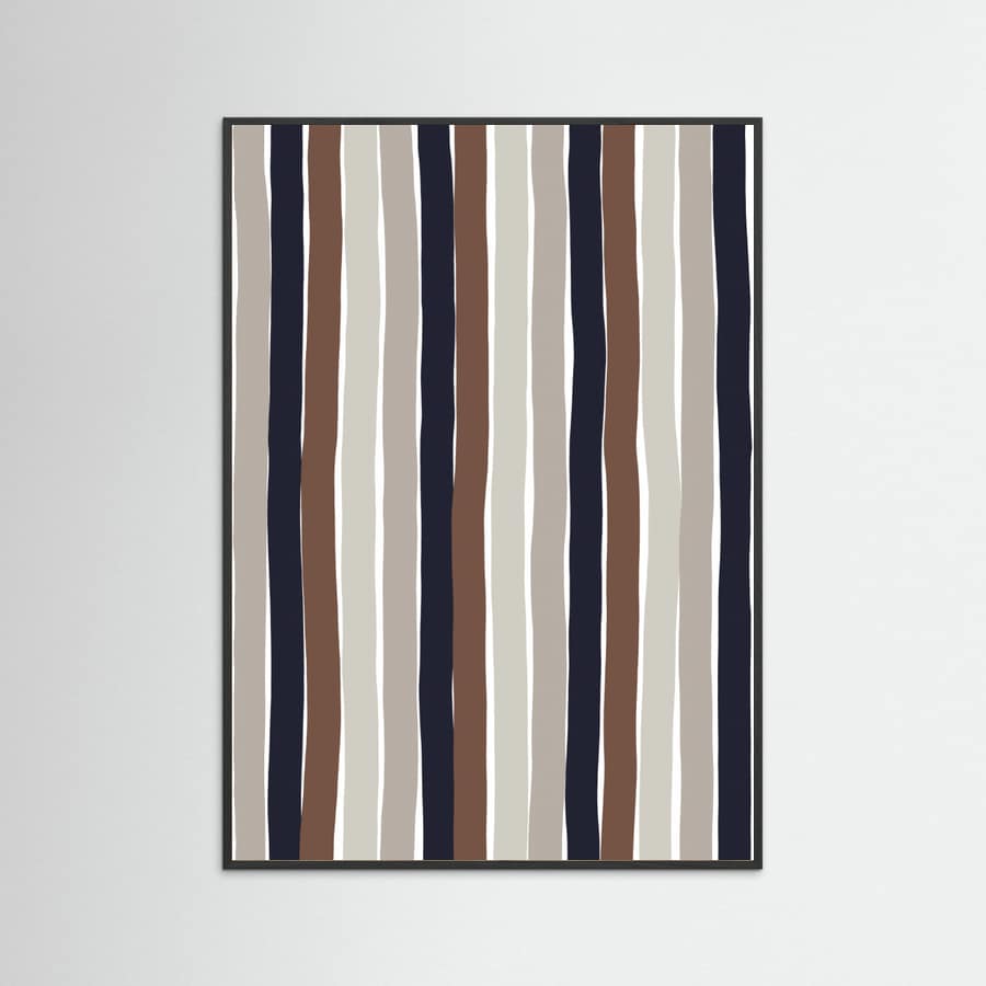 Wavy Earth Stripes Poster – poster and art print