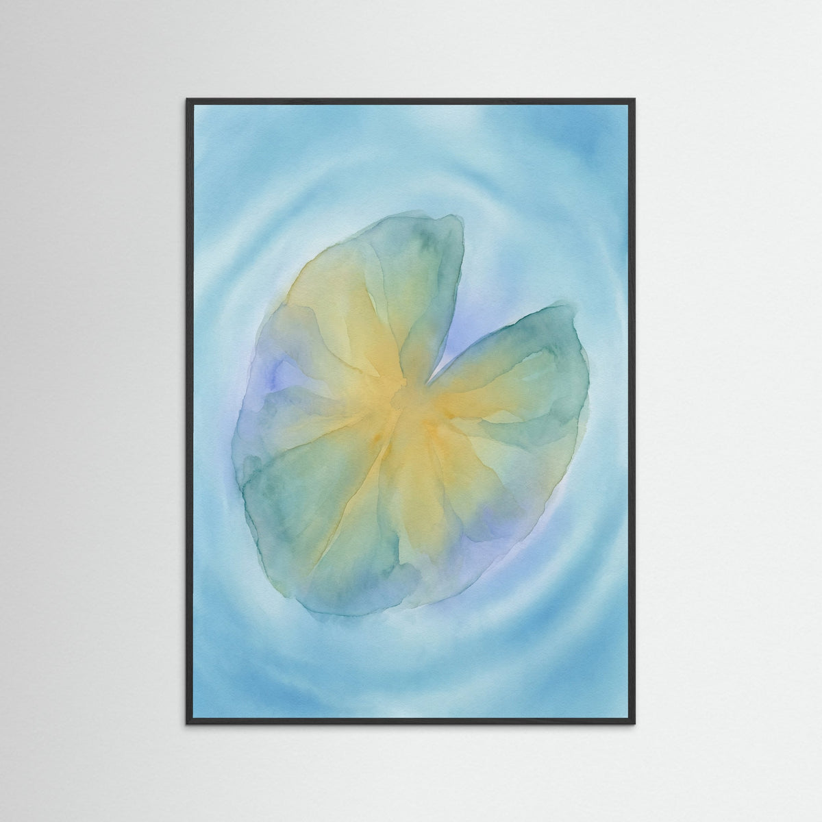 Black Wood Wavy Petals Dance