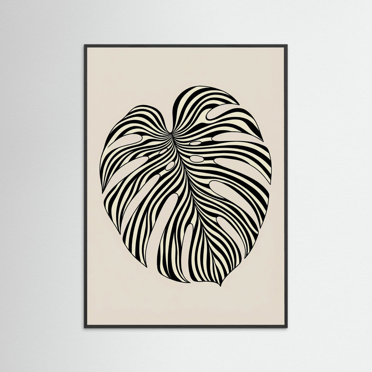 Black Wood Wavy Silhouette