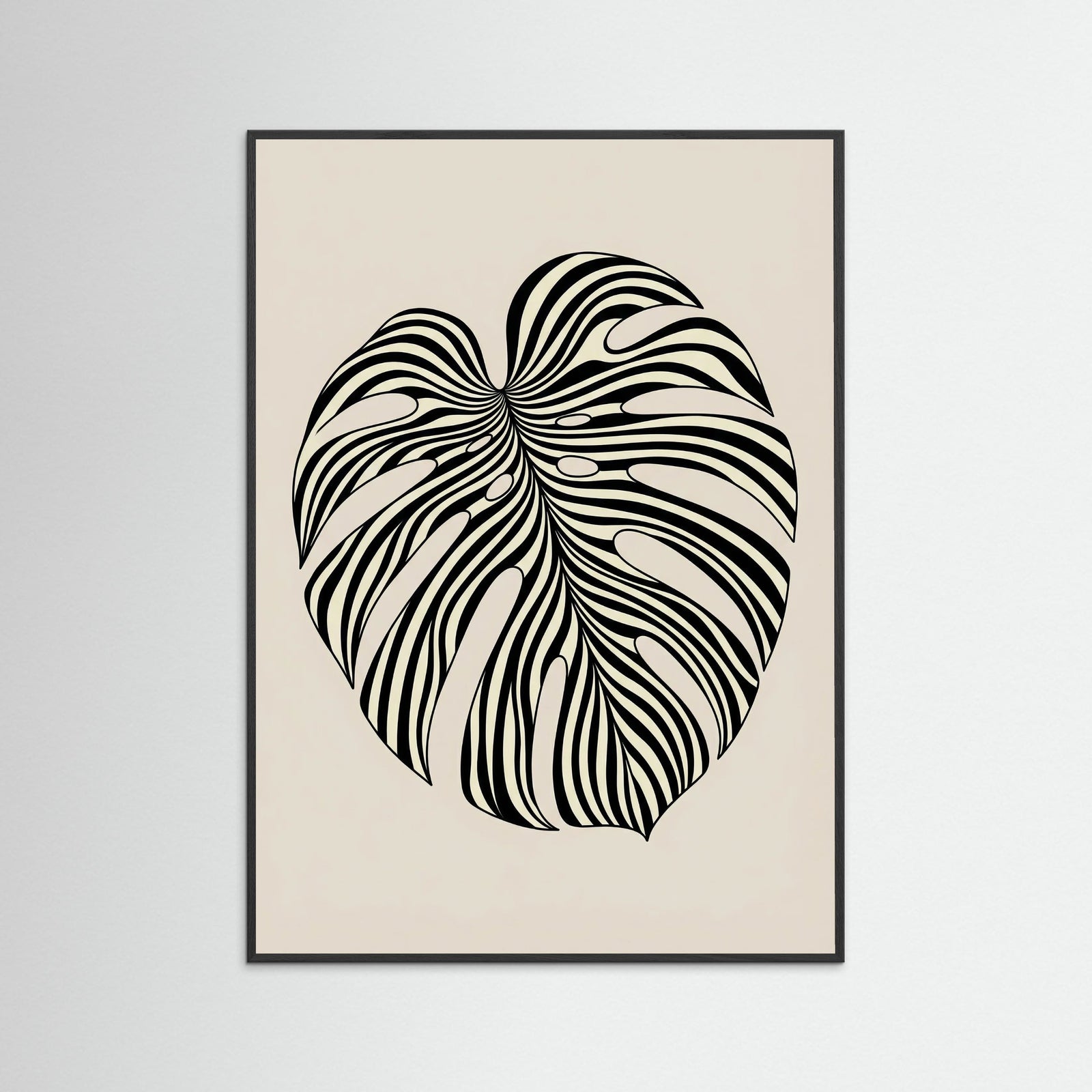 Black Wood Wavy Silhouette