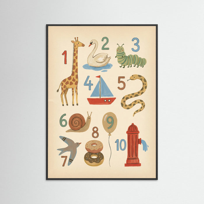 Black Wood Whimsical Alphabet