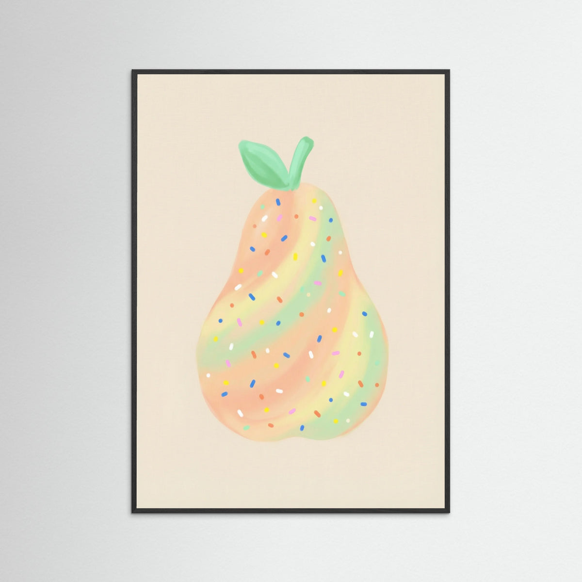 Black Wood Whimsical Berry Pop